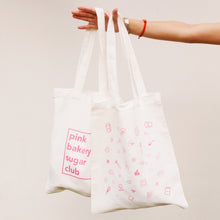 Load image into Gallery viewer, Pink Bakery Tote Bags
