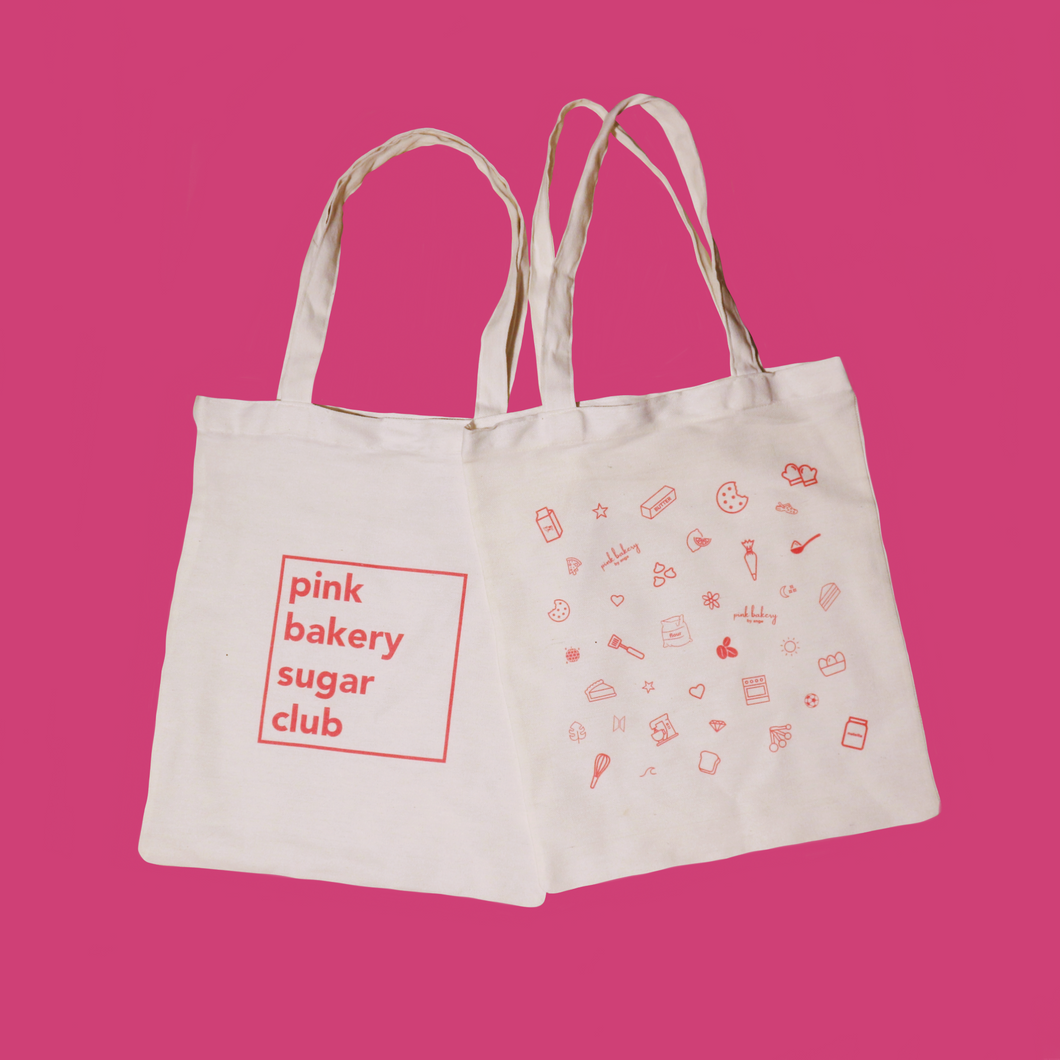 Pink Bakery Tote Bags